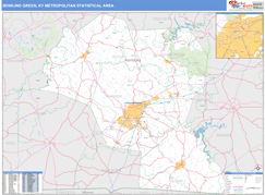 Bowling Green Metro Area Digital Map Basic Style